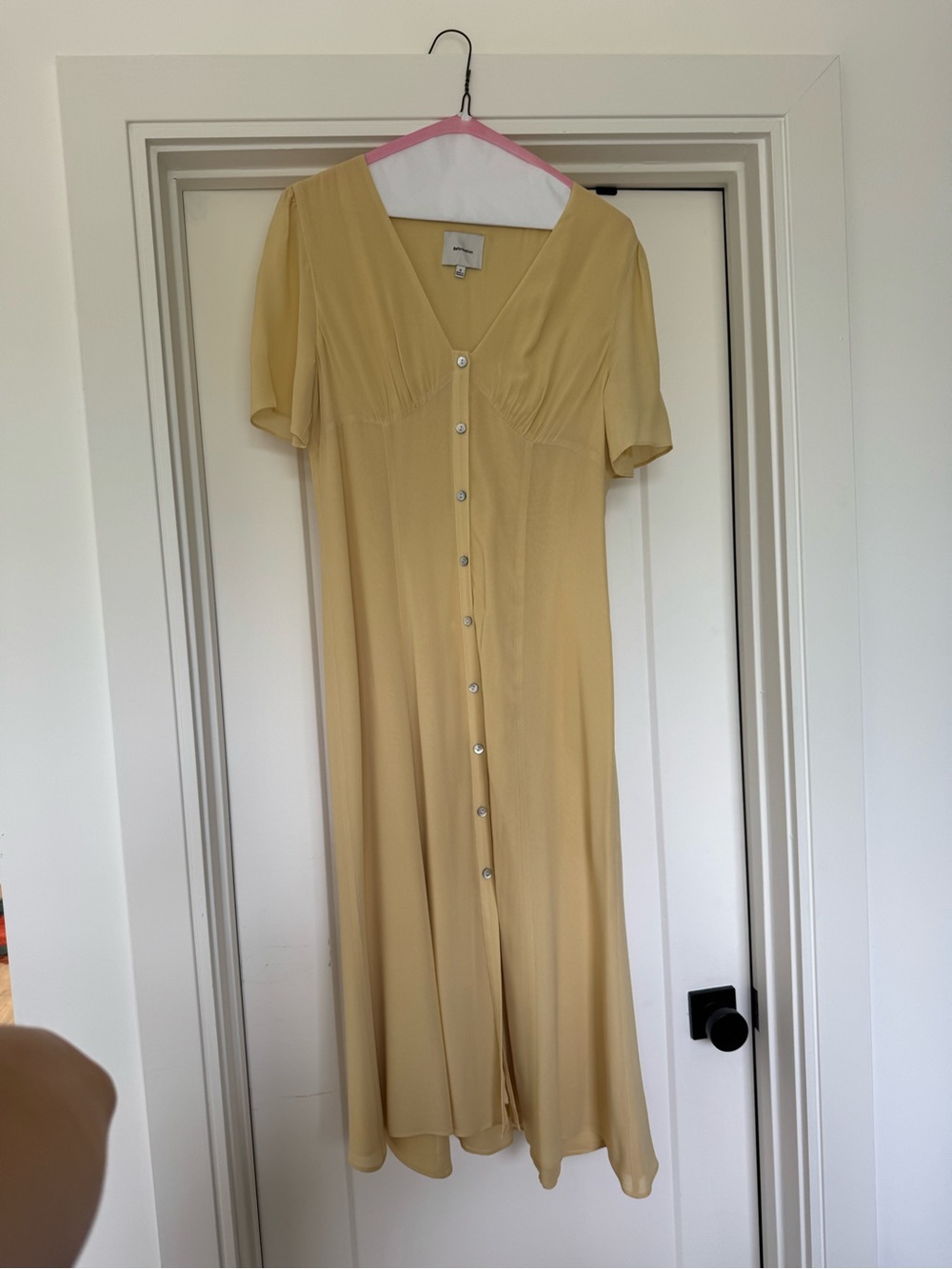 NWOT Reformation Lise Dress Yellow - Size 8 - Picture 5 of 8